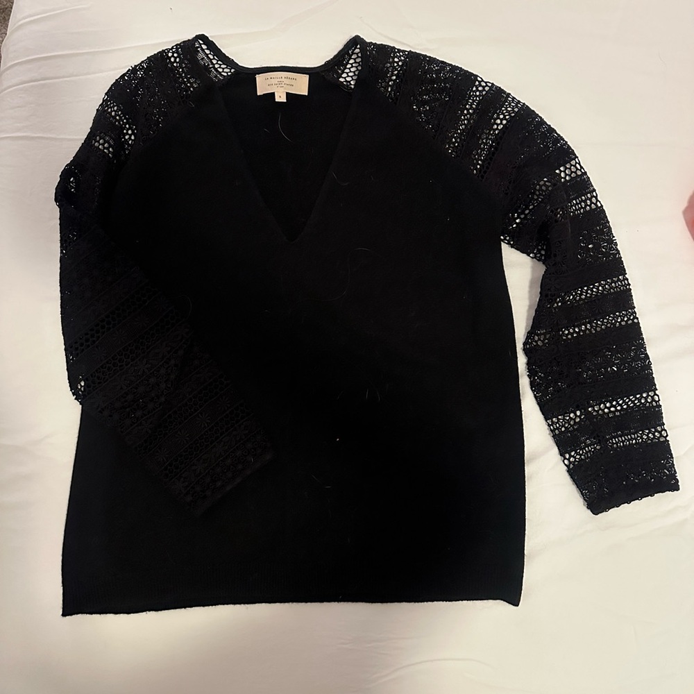Sezane Embroidered Sweater